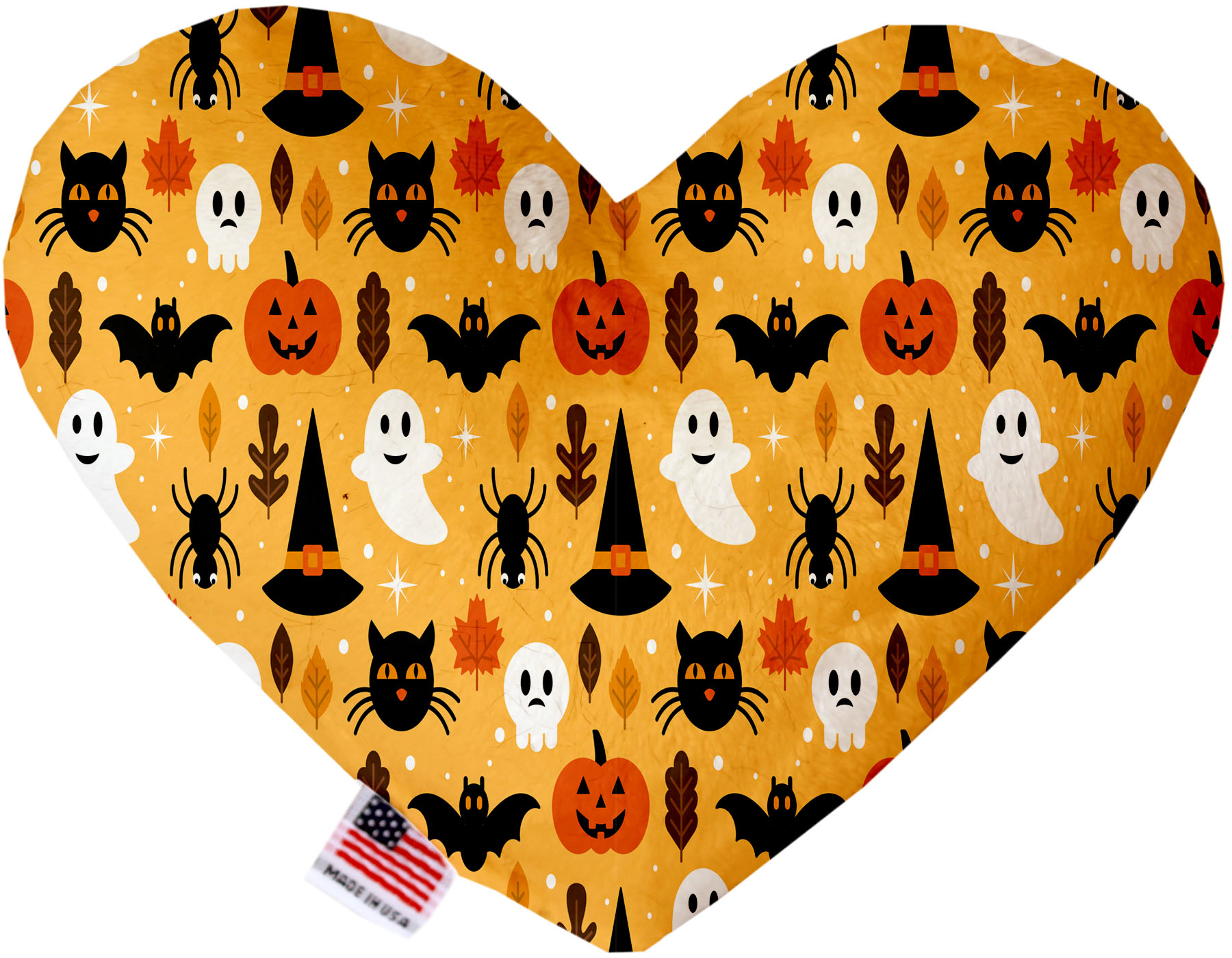 Happy Halloween 6 Inch Heart Dog Toy